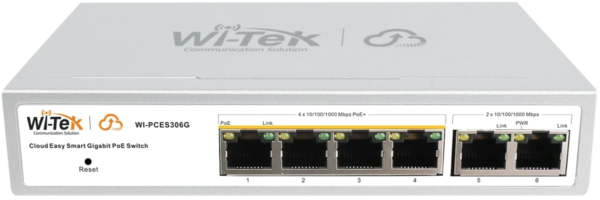 Wi-Tek WI-PCES306G V2 Gbit Easy Smart Cloud PoE Switch