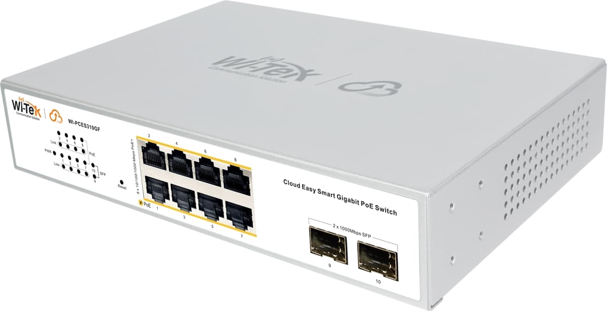 Wi-Tek WI-PCES310GF V2 Gbit Easy Smart Cloud PoE Switch