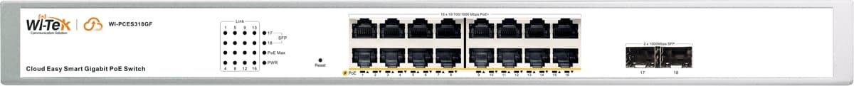 Wi-Tek WI-PCES318GF V2 Gbit Easy Smart Cloud PoE Switch