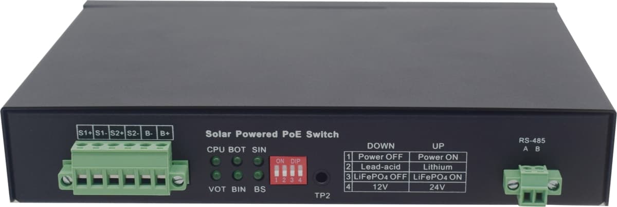 Wi-Tek WI-PS306GF-UPS-15A V2 Solární Gbit PoE Switch