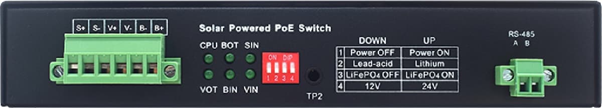 Wi-Tek WI-PS306GF-UPS V4 Solární Gbit PoE Switch