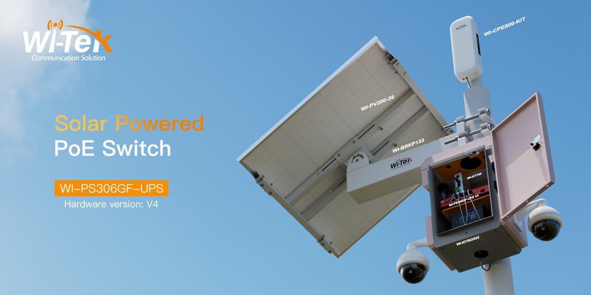 Wi-Tek WI-PS306GF-UPS V4 Solární Gbit PoE Switch