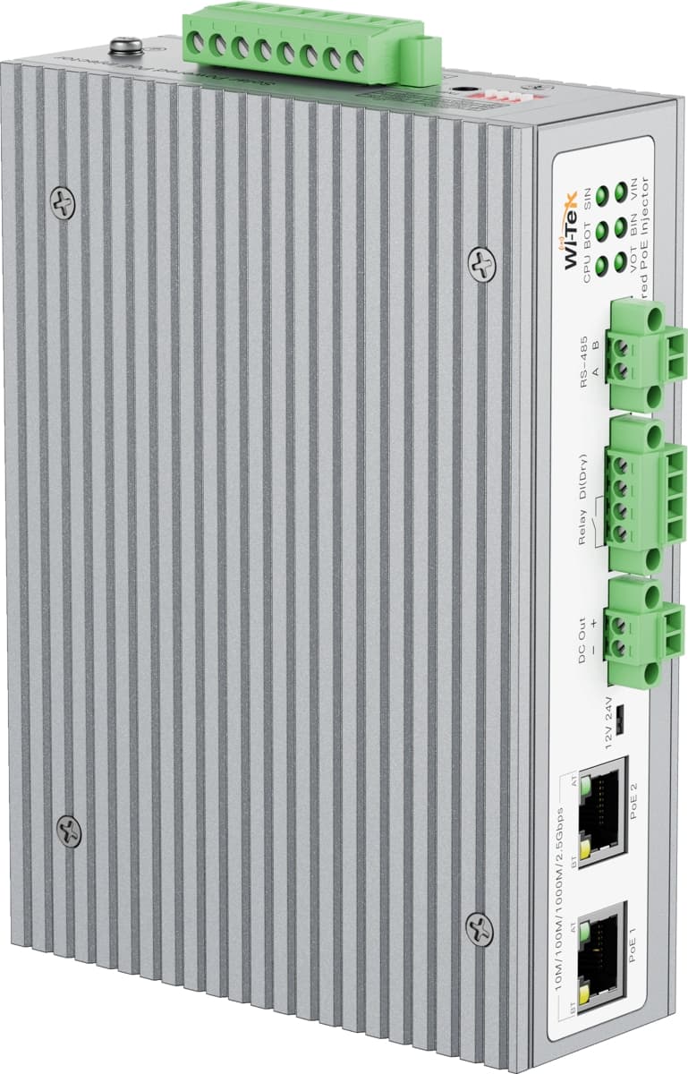 Wi-Tek WI-PS402-UPS-I Solární 2.5G PoE Injektor