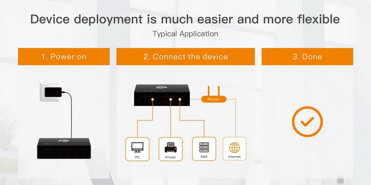 Wi-Tek WI-SG105 (V3) Gigabitový switch