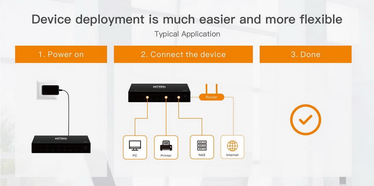 Wi-Tek WI-SG108 (V3) Gigabitový switch