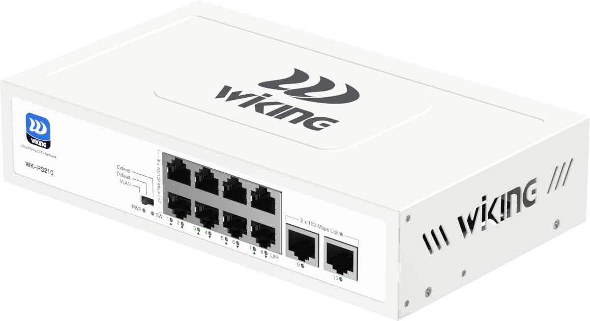 Wiking WK-PS210 PoE switch, 10x LAN/8x PoE, 76W