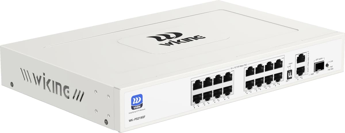 Wiking WK-PS219GF 16x PoE+ Switch, 180W