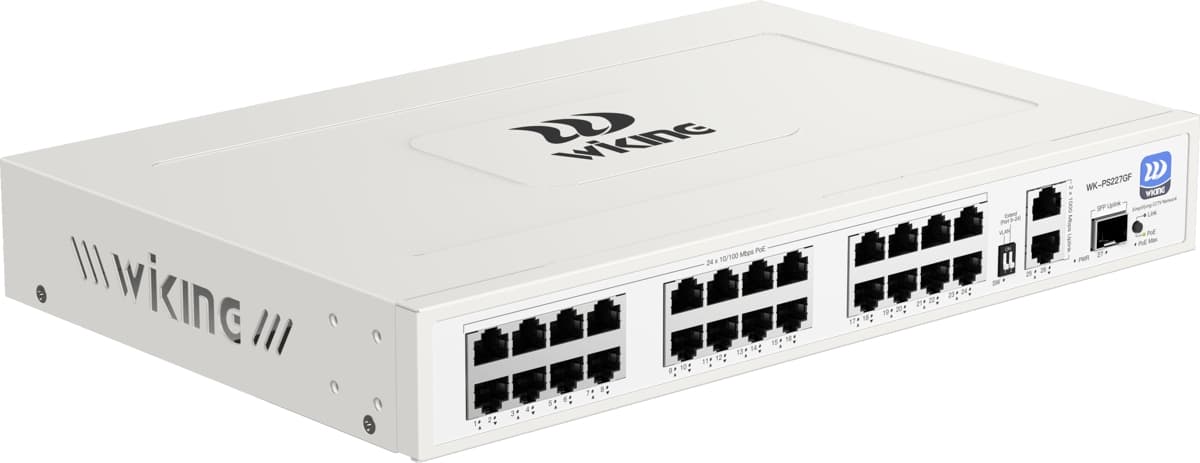 Wiking WK-PS227GF 24x PoE+ Switch, 270W