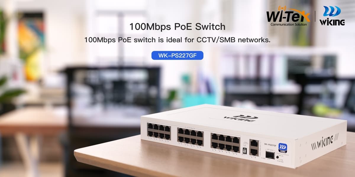 Wiking WK-PS227GF 24x PoE+ Switch, 270W