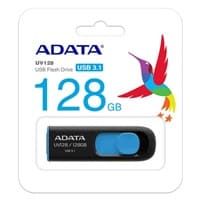 ADATA Flash Disk 128GB USB 3.0 Dash Drive UV128, černý/modrý (R: 90MB / W: 40MB)
