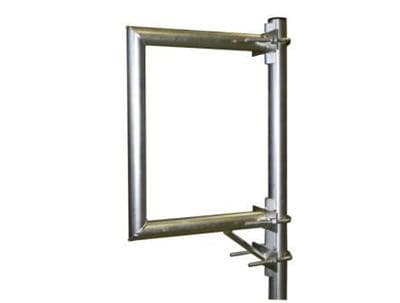 Anténní držák na stožár "C", délka 35cm, výška 40cm, d=42mm s vinkly a vzpěrou + 3x třmen s roztečí 100mm