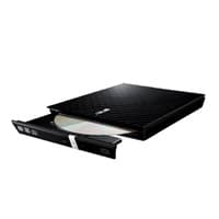 ASUS SDRW-08D2S-U LITE/BLACK, External Slim DVD-RW, black, USB + Cyberlink Power2Go 8