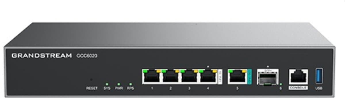 Grandstream GCC6020 all-in-one řešení (VPN router, NGFW, PoE switch a IP PB