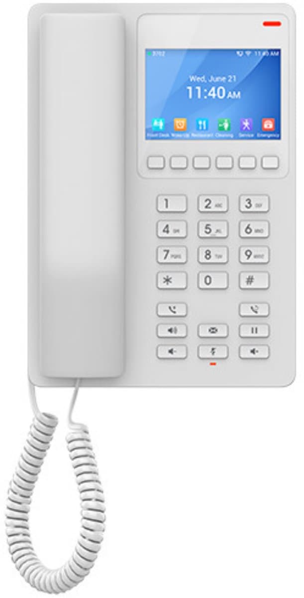 Grandstream GHP630 SIP Hotelový Telefon s Displejem Bílý