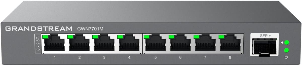 Grandstream GWN7701M Unmanaged Network Switch 8x 2,5Gb portů / 1 SFP+