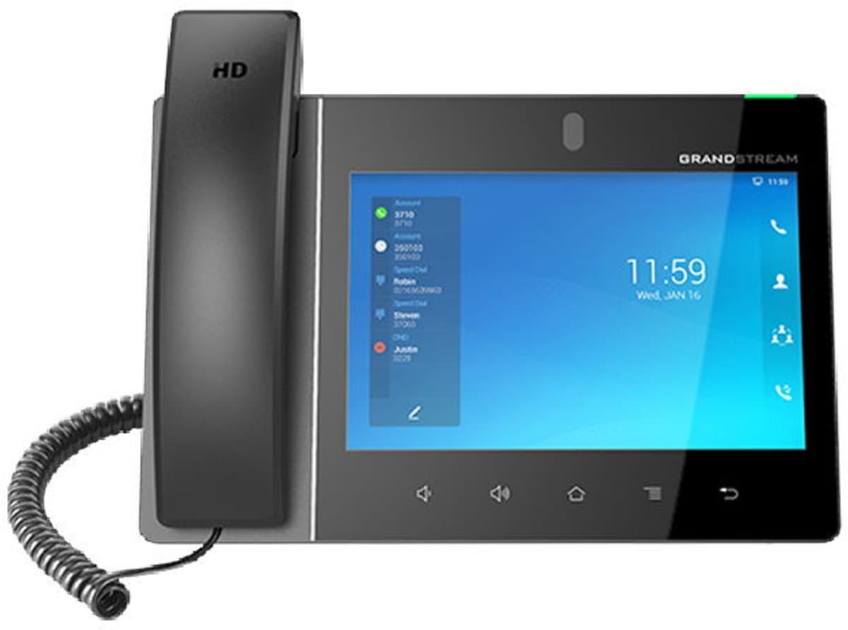 Grandstream GXV3480 SIP video telefon 8" TFT displej, Android 11 a 16x SIP