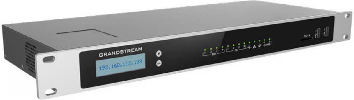 Grandstream UCM6304 VoIP PBX - Pobočková ústředna pro 2000 uživatelů, 4x FXO a 4x FXS port