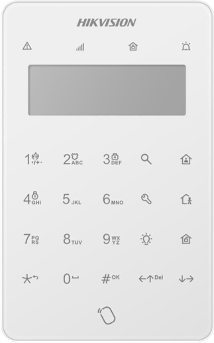 Hikvision AX HYBRID PRO Drátová Dotyková Klávesnice a Čtečka Karet
