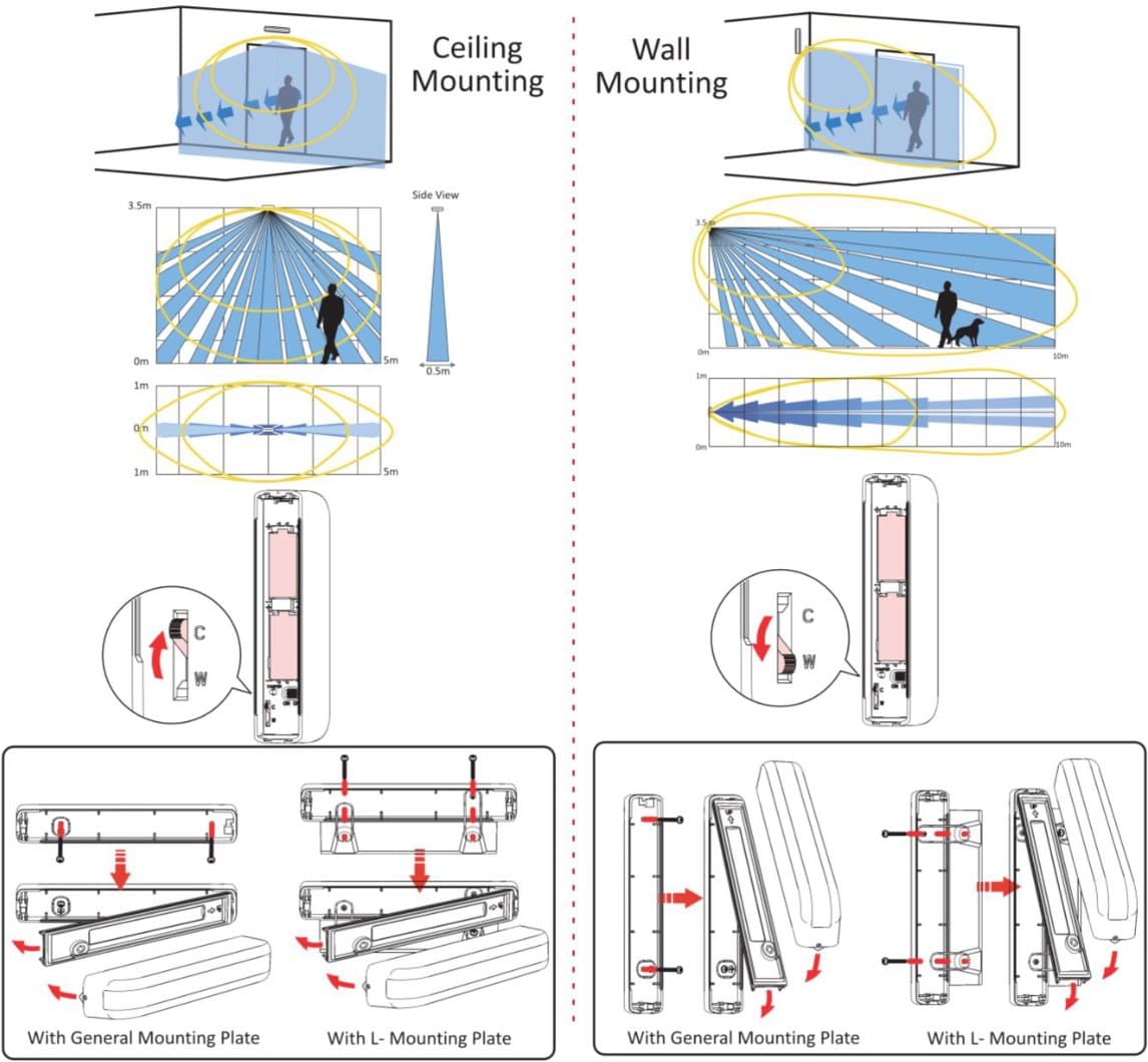 Hikvision AX PRO Bezdrátový duální venkovní PIR a MW detektor, 10m