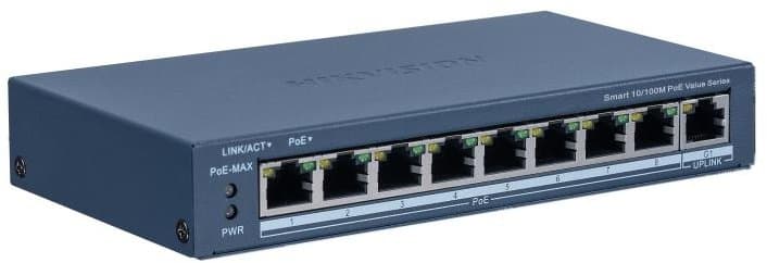 Hikvision DS-3E1309P-EI/M PoE Smart managed switch, 8x PoE, 60W