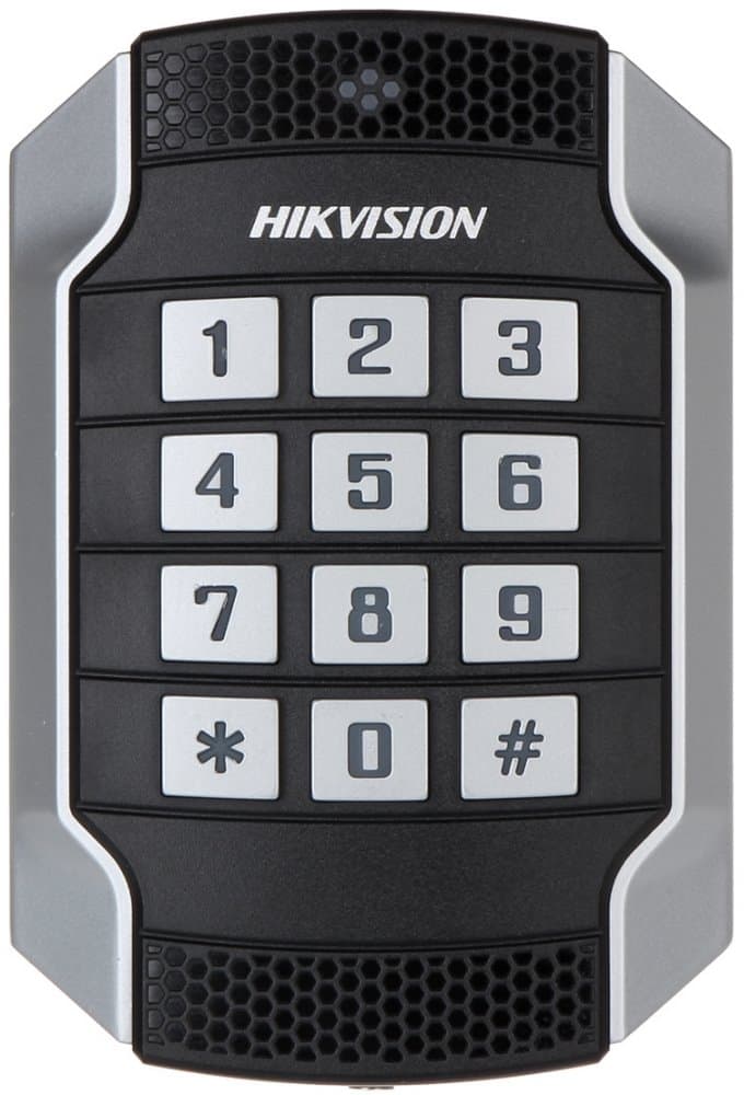 Hikvision DS-K1104MK - Venkovní vstupní čtečka karet s klávesnicí, Mifare, IK10