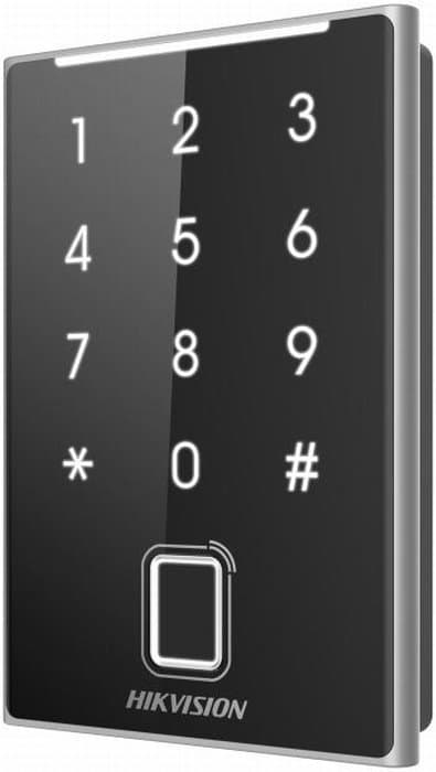 Hikvision DS-K1109EKFB - Čtečka karet/otisků prstů s klávesnicí, EM 125kHz