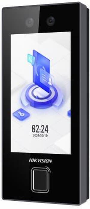 Hikvision DS-K1T344MBFWX-E1 - Vstupní terminál s rozpoznáním obličeje, 4.5" displej, čtečka Mifare, otisk prstů