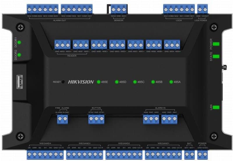 Hikvision DS-K2702X(P) - Základní deska řídící jednotky pro 2 dveře