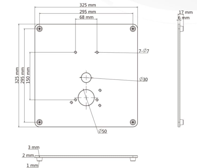 Hikvision DS-KAB6-Base - Základna pro stojan vstupního terminálu