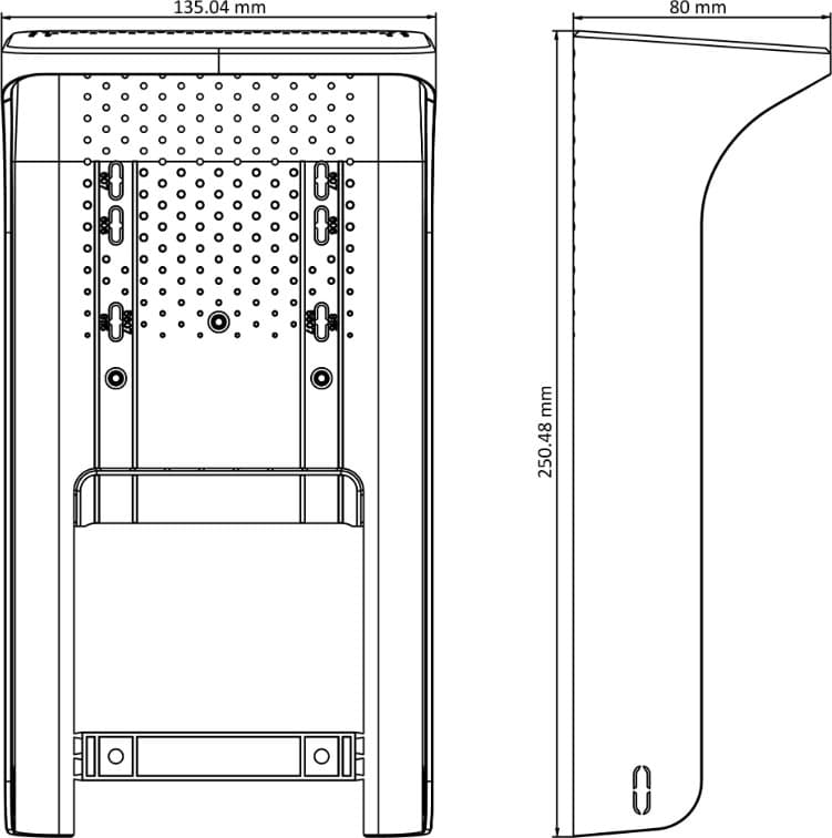 Hikvision DS-KAB671-S - Montážní rámeček se štítkem na zeď pro DS-K1T671M a 671MF