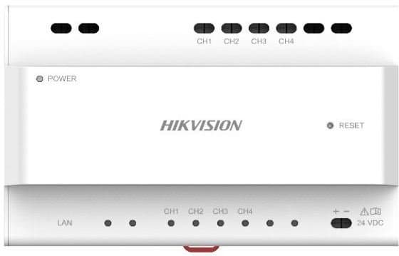 Hikvision DS-KAD704Y, audio-video i napájecí distributor, až pro 4 zařízení