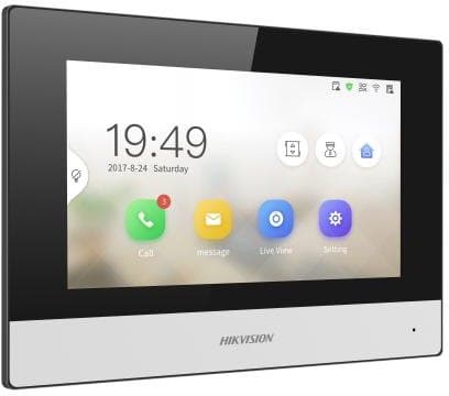 Hikvision DS-KH6320-WTDE1 - 7" IP dotykový monitor, WiFi, PoE