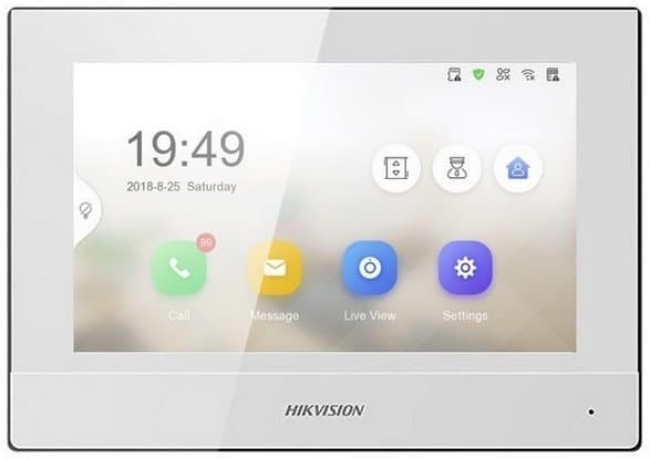 Hikvision DS-KH6320Y-WTE2/White- 2-žilový 7" IP dotykový monitor, WiFi, bíly