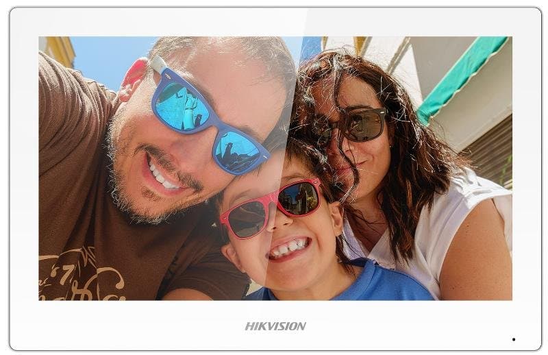 Hikvision DS-KH6350-WTE1(O-STD)/White - 7" IP dotykový monitor, WiFi, PoE, Bílý