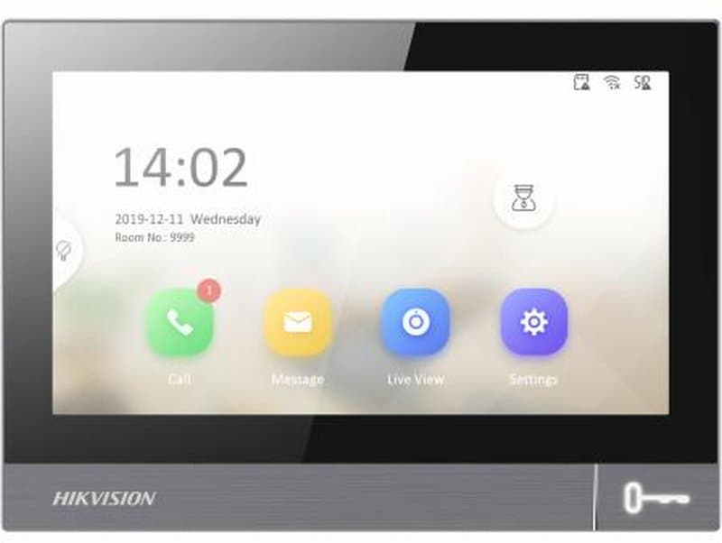 Hikvision DS-KH8381-WTE1 - 7" IP dotykový monitor, WiFi, PoE, IPS