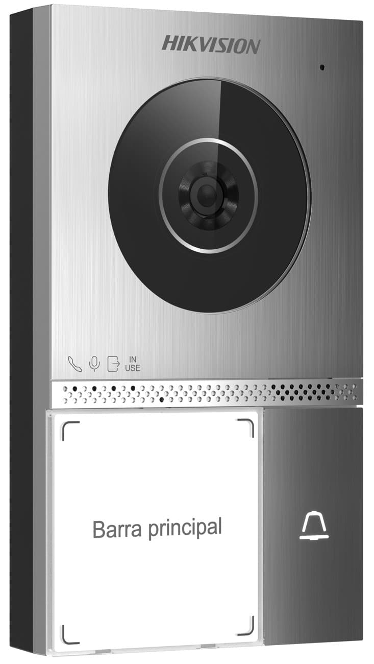 Hikvision DS-KV7413EY-IME2 - 2-žilový interkom, HD kamera, čtečka M1, 1x tlačítko, povrchová montáž