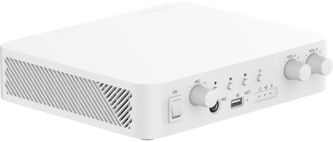 Hikvision DS-QAE1A80G1-VB(B) - síťový zesilovač, mikrofon, Bluetooth, USB, 80W