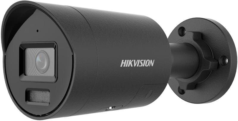 Hikvision IP bullet hybrid kamera DS-2CD2087G2H-LIU/SL(2.8)eF/BLACK, 8MP, 2.8mm, ColorVu, blikač, černá
