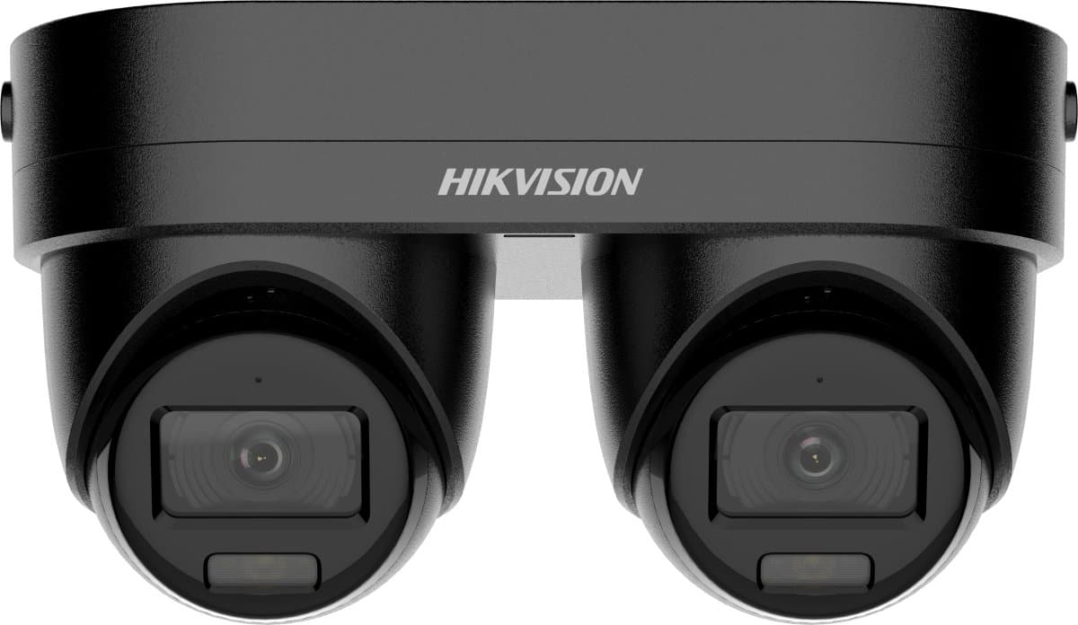 Hikvision IP duální turret hybrid kamera DS-2CD2343G2D-LIZ2UY/SL(2.8/4)BLACK, 4MP, 2,8/4mm, mikrofon, černá