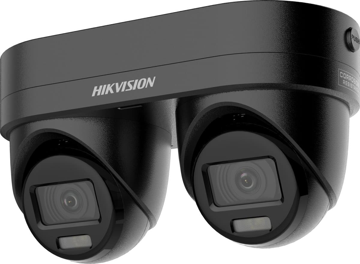 Hikvision IP duální turret kamera DS-2CD2346G3D-IZ2UY/SL(2.8/4)BLACK, 4MP, 2,8/4mm, mikrofon, černá