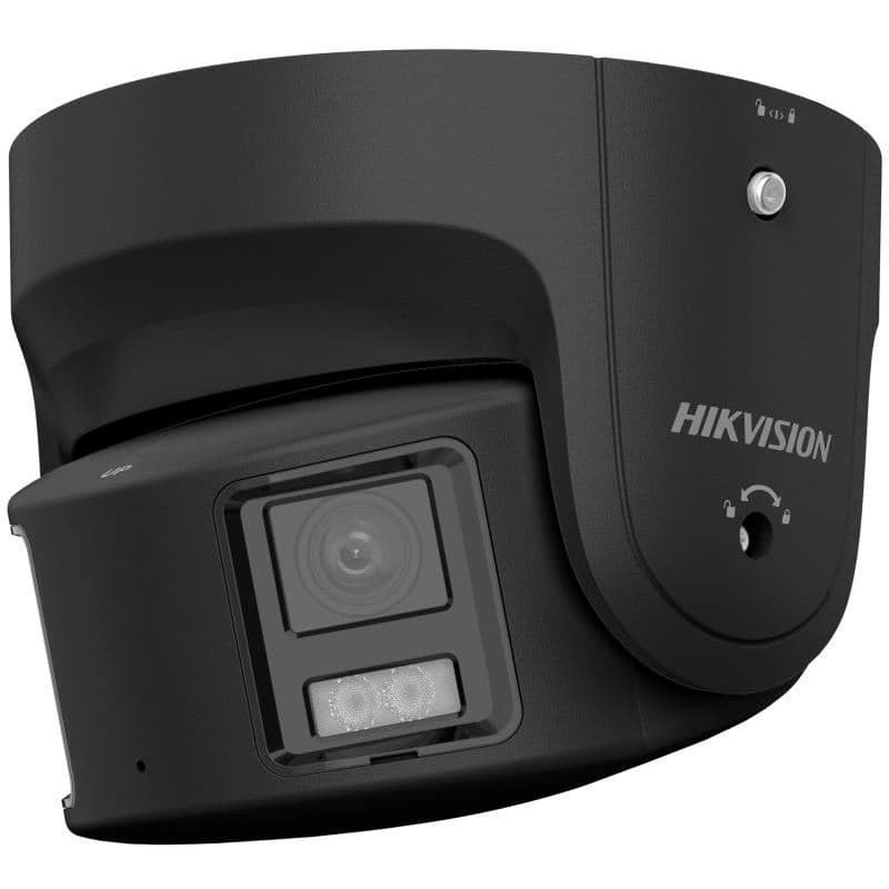 Hikvision IP Panoramatická Turret kamera DS-2CD2387G2P-LSU/SL(4mm)(C)/BLACK, 8MP, 2x 4mm, ColorVu, černá