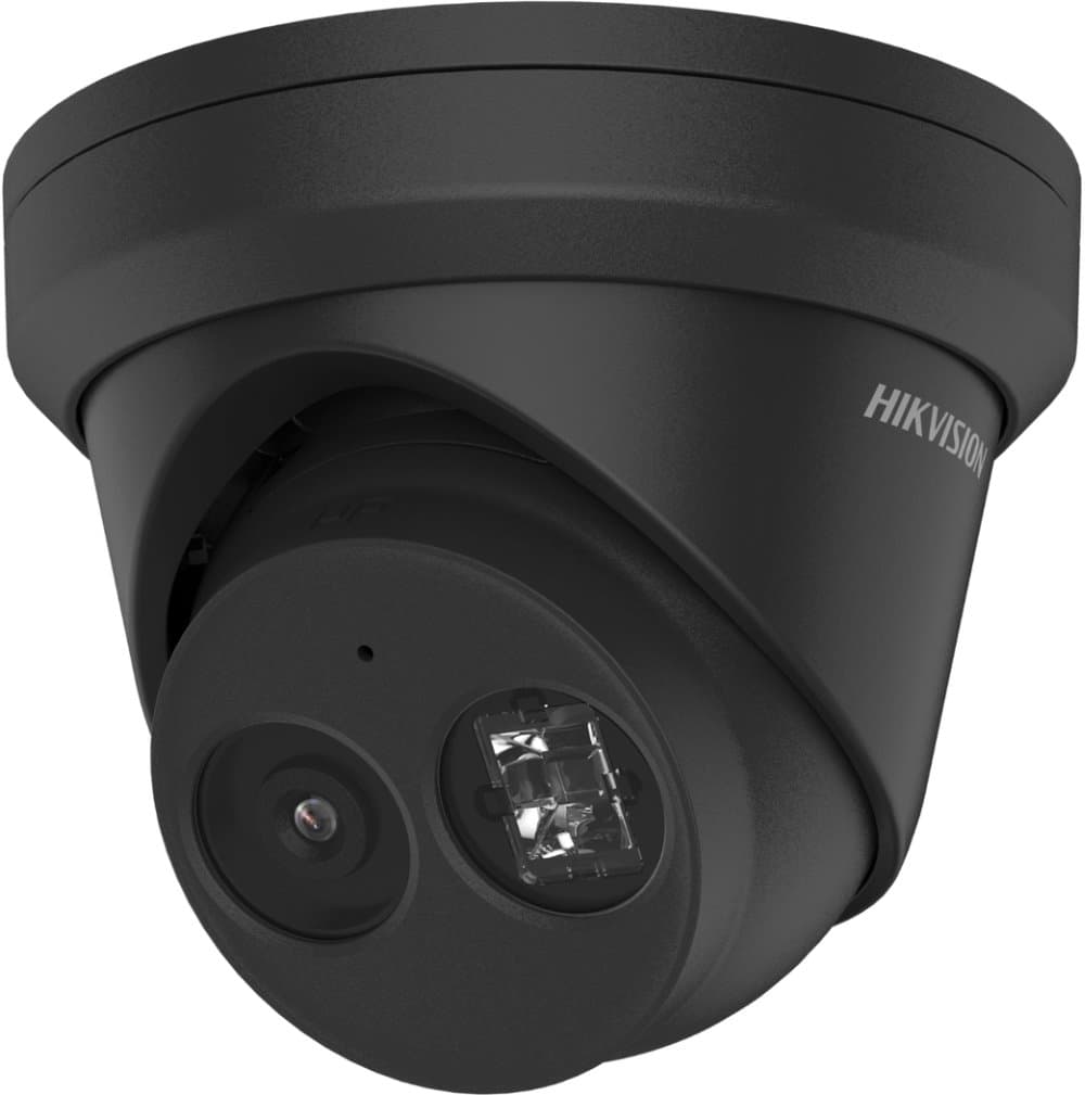 Hikvision IP turret kamera DS-2CD2343G2-IU(2.8mm)(BLACK), 4MP, 2.8mm, audio, černá, AcuSense