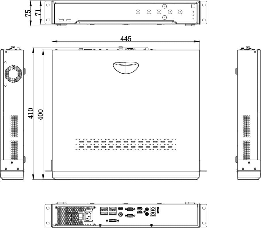 Hikvision NVR DS-7716NI-M4, 16 kanálů, 4x HDD, Alarm