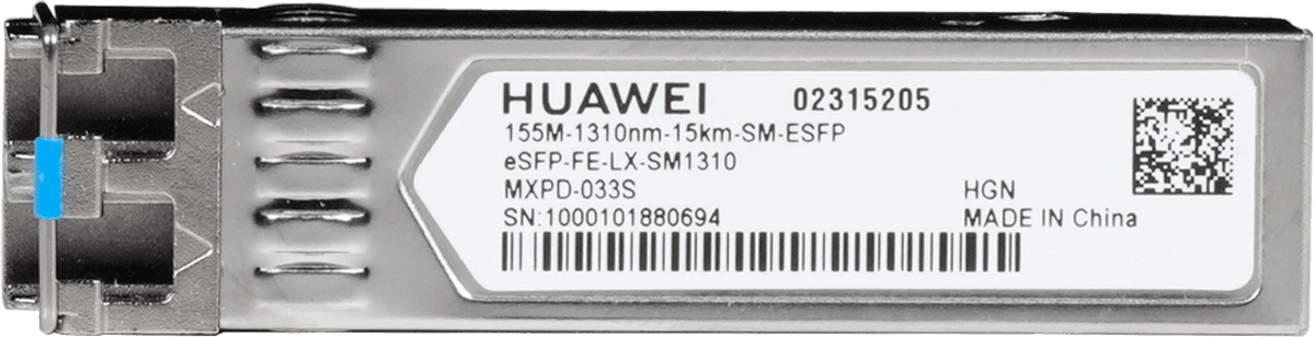 Huawei 100M SFP optický modul, SM, 1310nm, 15km, 2x LC konektor, DDM