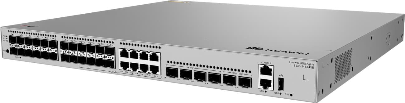 Huawei S530-24ST4XE Gigabitový optický switch, 16x SFP, 8x SFP / GLAN combo, 4x SFP+