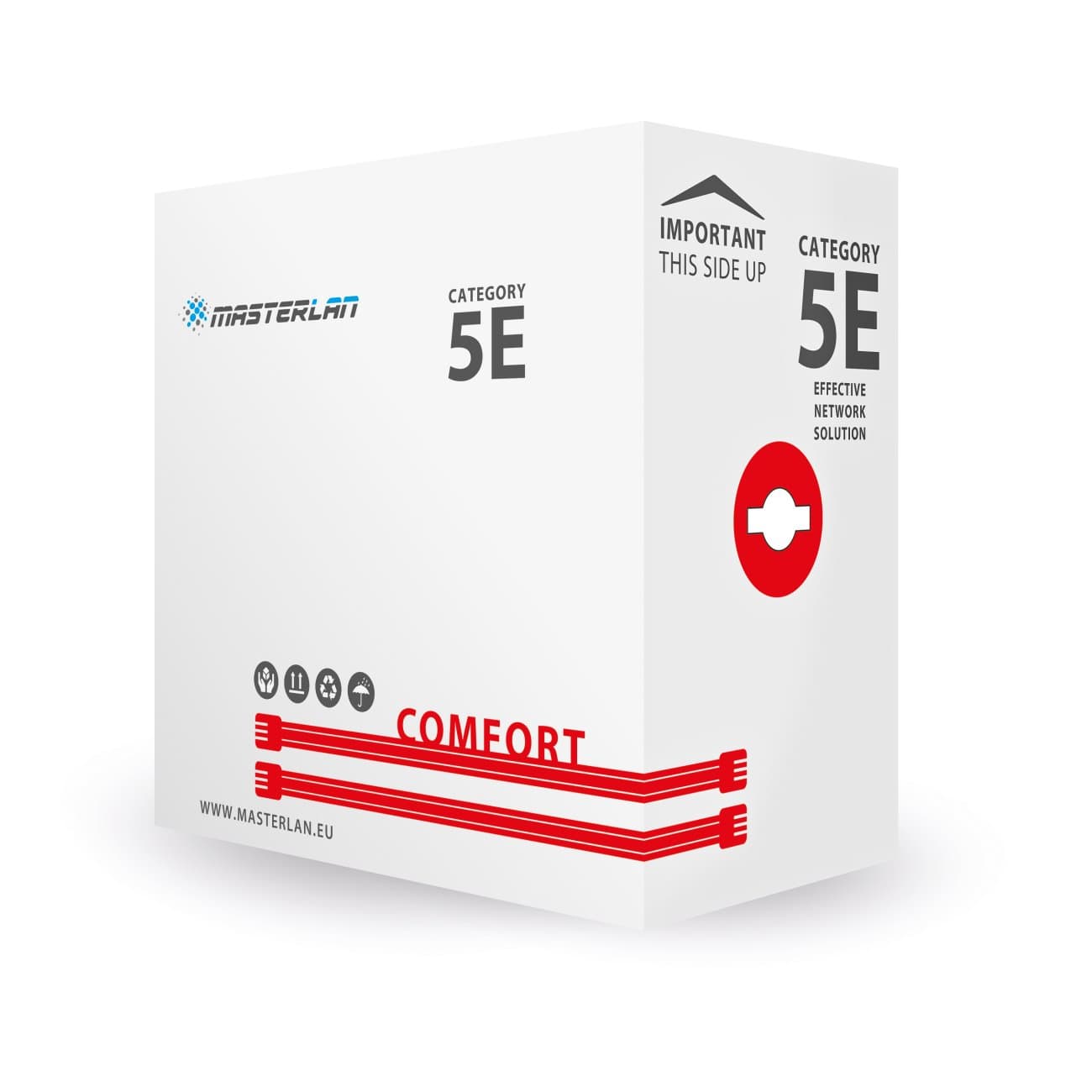 Masterlan Comfort FTP kabel drát venkovní Cat5e, PE, 24AWG, 1m - max. do 50m