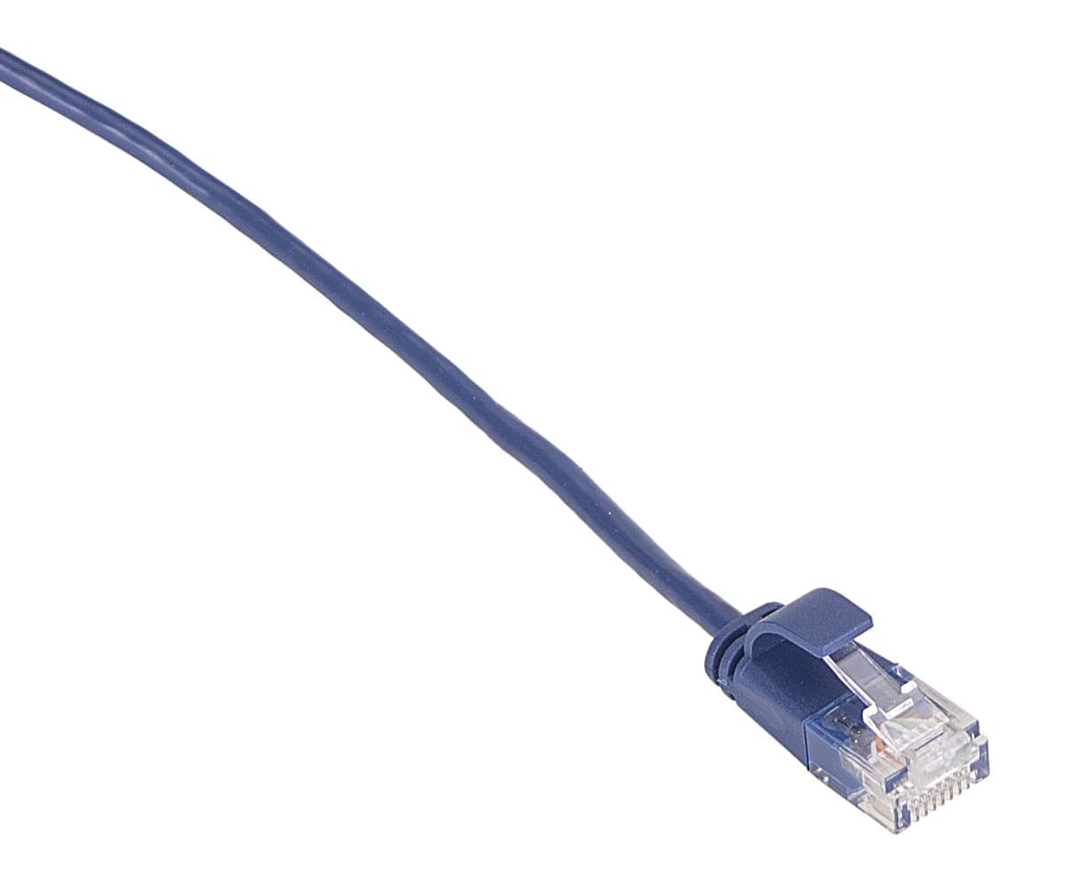 Masterlan comfort patch kabel UTP, extra slim, Cat6, 1m, modrý