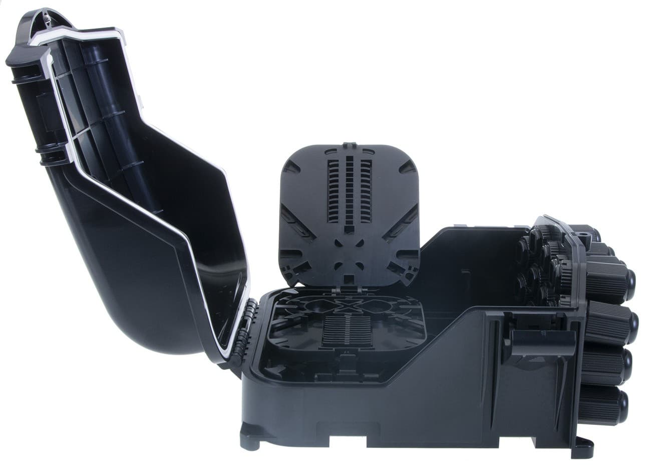 Masterlan FTTH optický spojovací box pro 16x SC, včetně 2 kazet