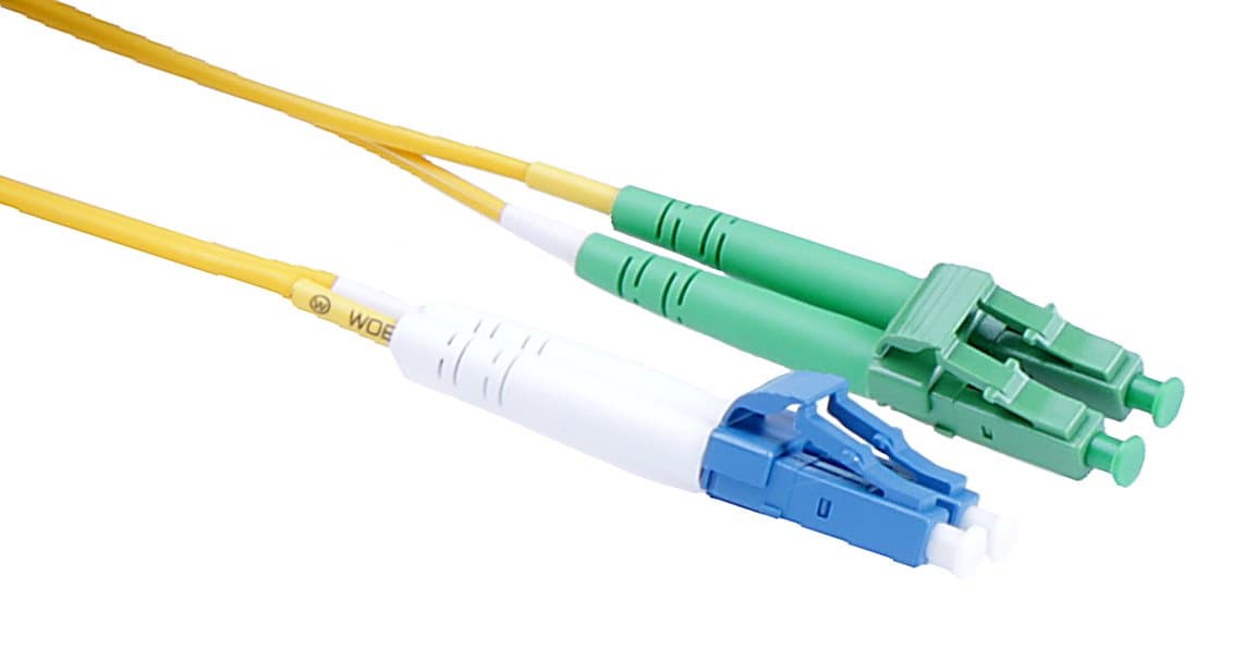 Masterlan optický patch cord, LCupc/LCapc, Duplex, Singlemode 9/125, 3m