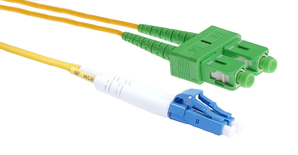Masterlan optický patch cord, LCupc/SCapc, Duplex, Singlemode 9/125, 2m